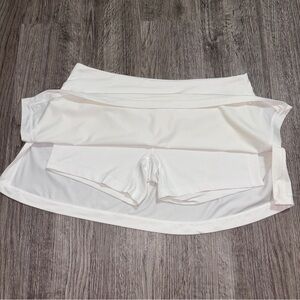 Nike Dri-FIT Tennis Skirt White Built-In Shorts Athletic Women’s Size L